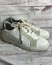 Zadig  Voltaire Paris Leather Studded Sneakers White 38