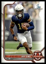 2021 Bowman University Jeff Sims Georgia Tech Yellow Jackets #44