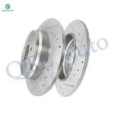 Rear 333.5mm Drilled Brake Rotors For 2010-2013 Acura ZDX 5 Stud Wheel