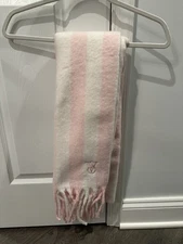 Victoria's Secret cozy blanket scarf pink heritage stripe NWT