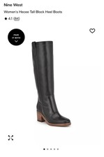 Nine West Hecee Boots Womens Size 8M Black Kn...