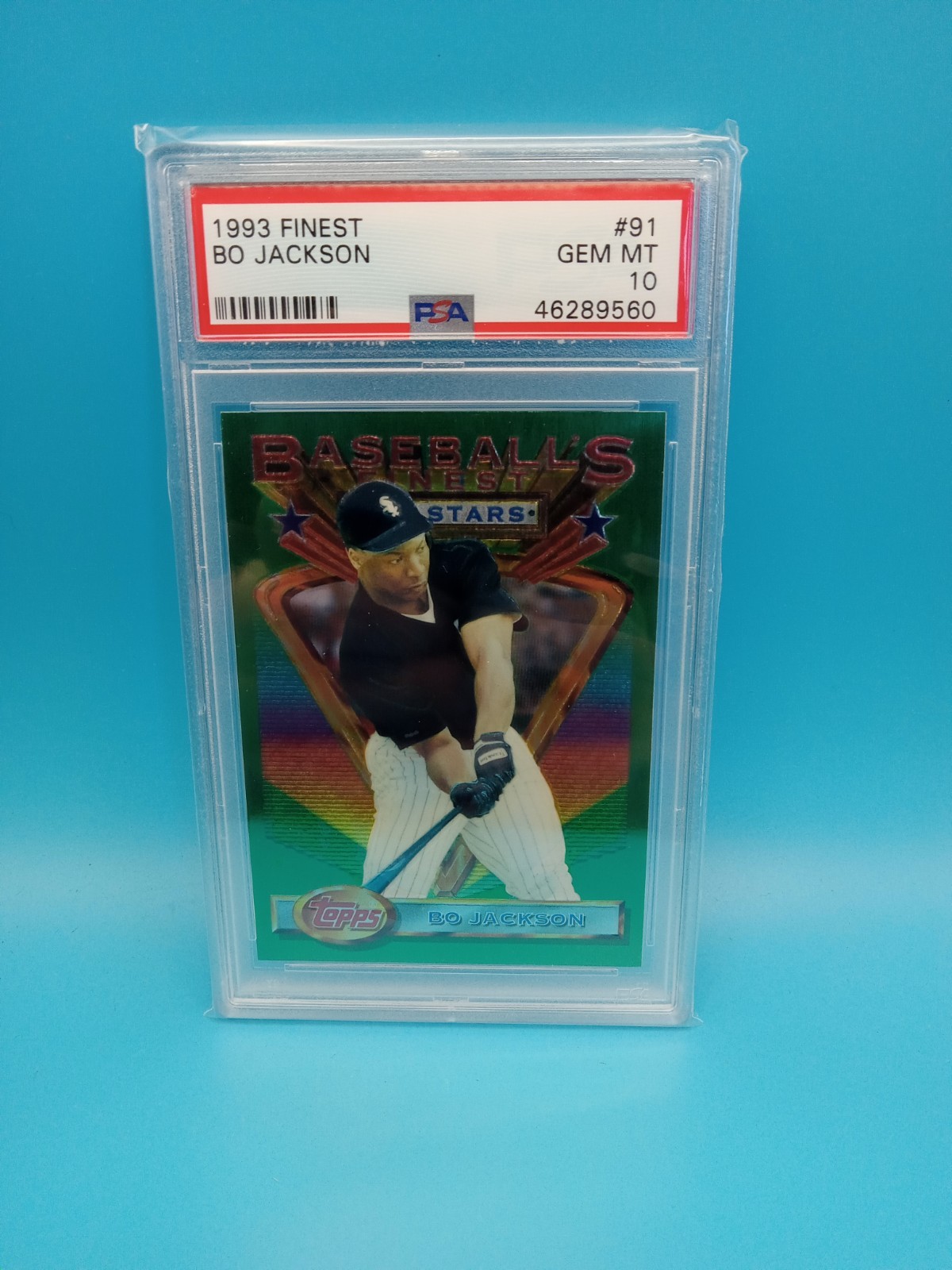 1993 TOPPS FINEST #91 BO JACKSON PSA 10