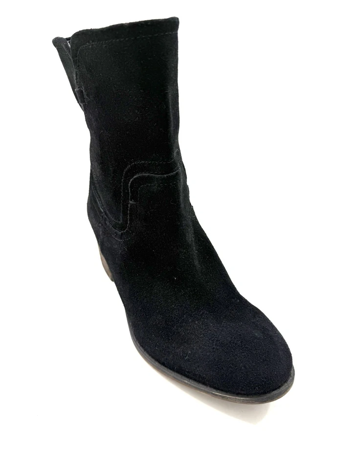 Franco Sarto 靴子皮革女式 10/40 码使命礼服休闲黑色 ($) — 第 2/4 张图片