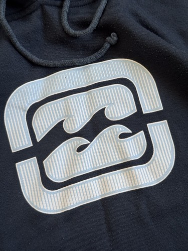 Billabong L Vintage Big Logo Hoodie Surf Style Kapuzenpullover Langarm 90s - Bild 14 von 18