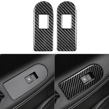 Carbon Fiber Rear Door Window Lift Switch Panel Frame For Buick LaCrosse 2010-13