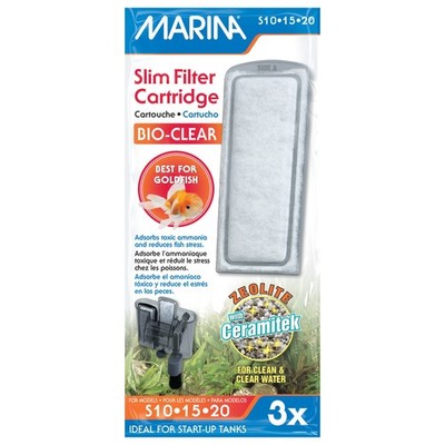 Marina Slim Filter Zeolite Plus Ceramic Cartridge 3 Pack