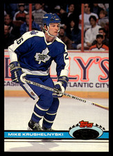 1991-92 Stadium Club Mike Krushelnyski #54 Toronto Maple Leafs NHL Hockey Base  