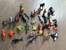 Lot Of Animals ocean dinosaur alligator frogs  fish birds 