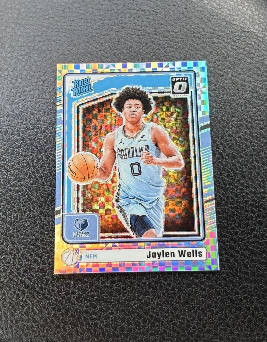 2024-25 Panini Donruss Optic - Rated Rookie Jaylen Wells #252 Checkerboard Prizm