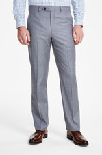 Michael Kors Men Wool Blend Stretch Solid Suit Pants Light Grey Size 36X32