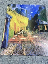 Vincent Van Gogh Pavement Café at Night 11x14 Oversized Art Postcard Classico