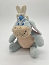 Disney Baby Eeyore Plush Rattle Lovey with Bunny Ears 8  Pooh's Friend