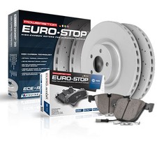 Powerstop Esk5792 Custom Machined Double Slotted Dimpled Ar Disc Brake