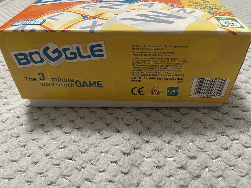 BOGGLE The 3-Minute Word Search Board Game Hasbro 2005 Parker Brothers - Image 3 of 4