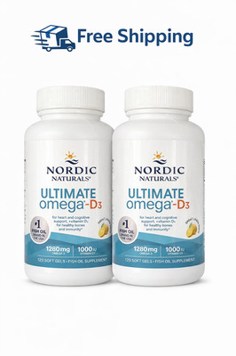 Nordic Naturals Ultimate Omega-D3 240 Soft Gels pack of 2