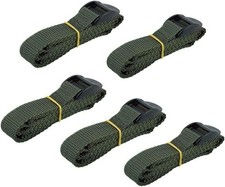 5-Pack UV Resistant Nylon Straps for Trail Game Cameras, 145cm, Dark Green