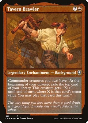 [MTG] Tavern Brawler (Foil) (Foil Etched) (511) (CLB) LP-HP
