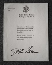 15428 John Glenn Ohio Astronaut Karta wydrukowana