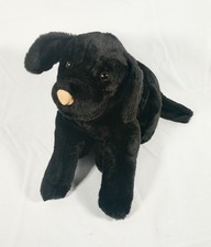 Animal Alley Toys R Us Black Lab Puppy Dog Plush Stuffed Animals 12"