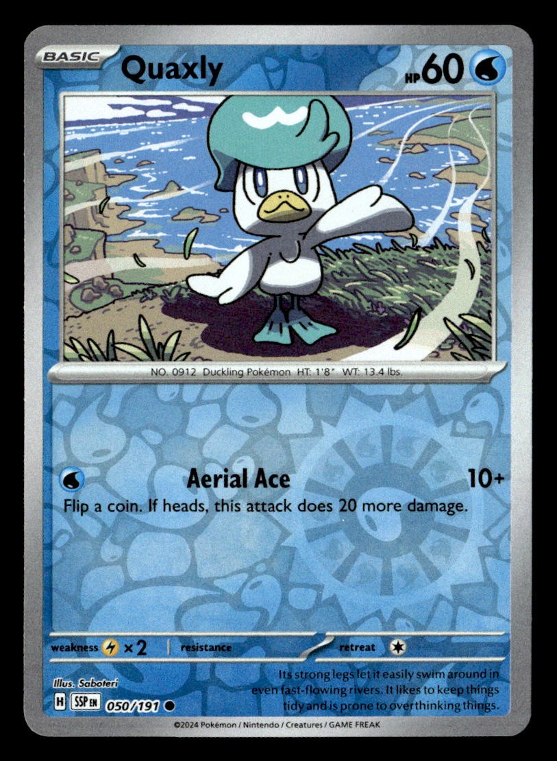 Pokemon Quaxly #050/191 tcg Near Mint or Better