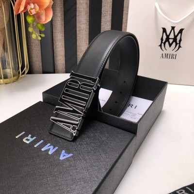 AMIRI リバーシブルレザーベルト AMIRI Reversible Leather Belt — Includes Original Box — 3.8 cm