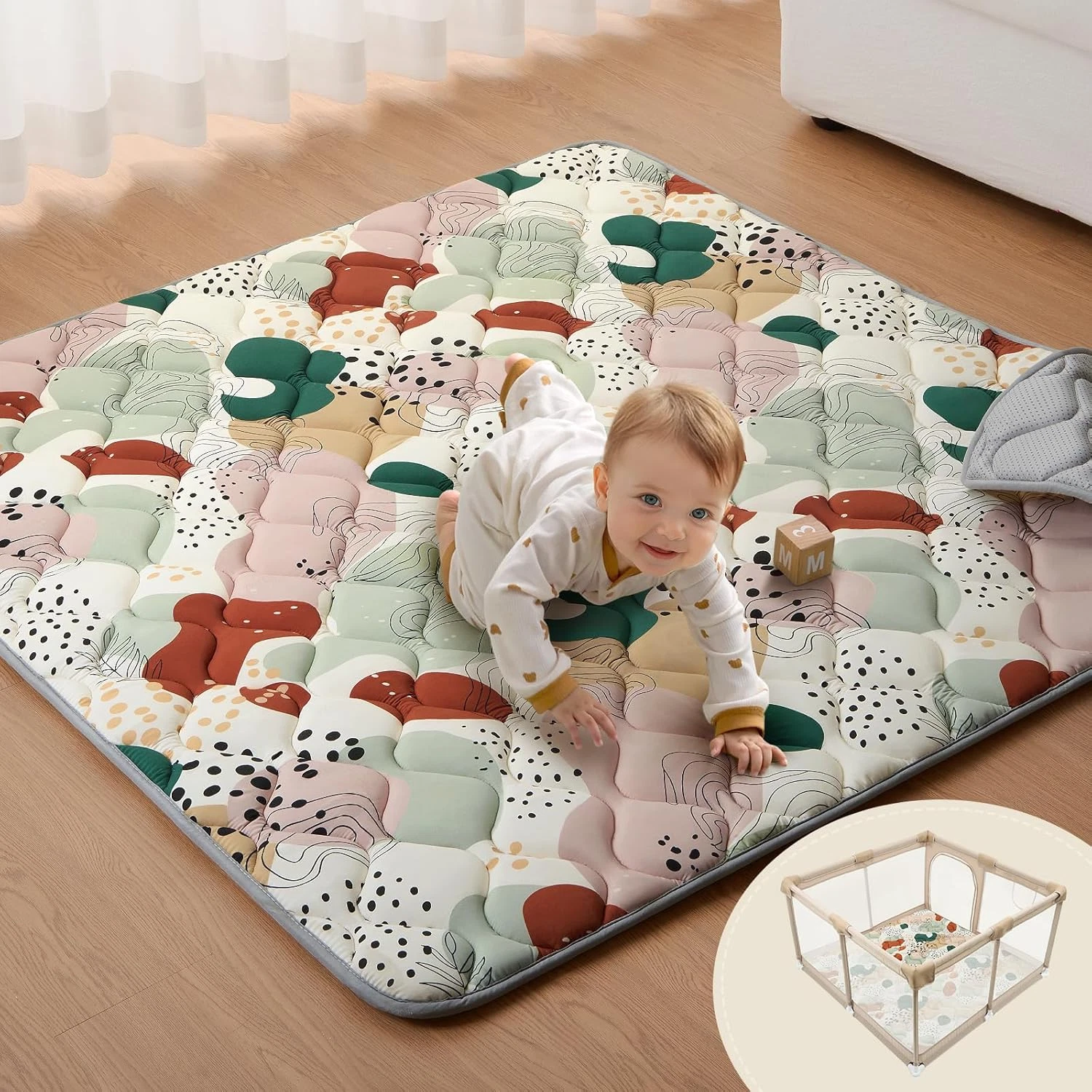 50x50 Baby Play Mat - Crawling Mat for Playpen Thicken Soft Padding Foam Playmat
Opens in a new wind