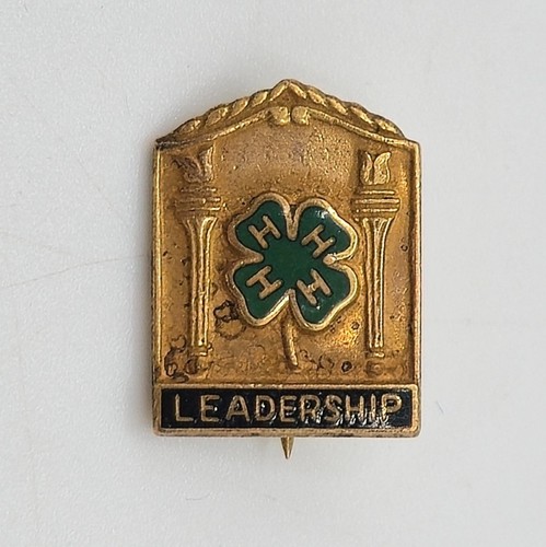 4-H Sears-Roebuck Foundation County Honor Leadership Lapel Pin 1" Gold Tone