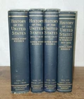 Rare 1st Edition "History of the United States" by James F. Rhodes 4 Volumes
