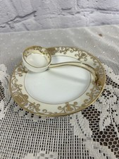 Antigua bola de Navidad Noritake 16034 verde M corona mayonesa cuchara y platillo