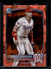 2025 Bowman Sapphire Seaver King Chrome Prospects Orange Refractor #/25