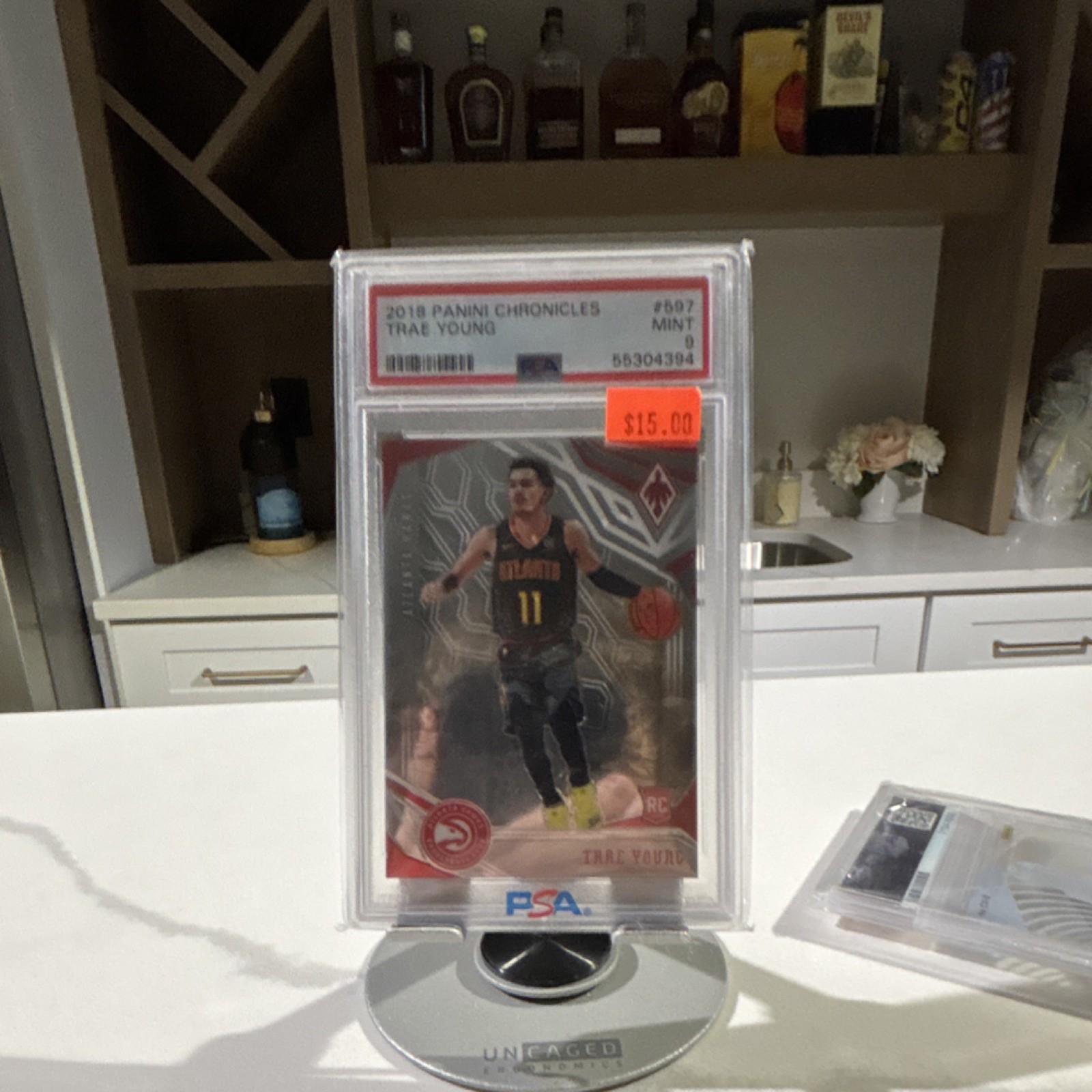 2018 Panini Chronicles Phoenix Rookie Trae Young #597 PSA 9 Atlanta Hawks