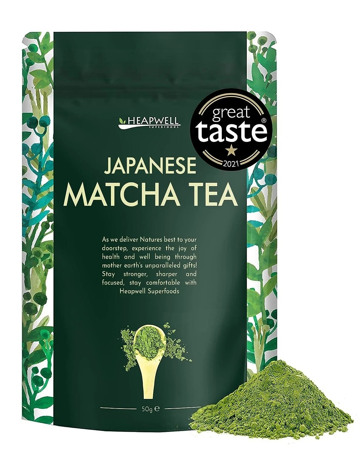 Heapwell Superfoods Premium Japanese Matcha Green Tea Powder 50g Free Global Shipping