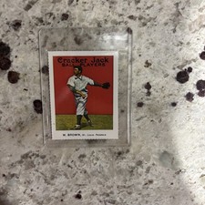 1914 Cracker Jack Reprint Mordecai Three Finger Brown #32 (vintage 1977 Dover)
