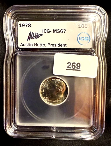 1978 Roosevelt Dime ICG MS67.  Only 4 In Better Grade