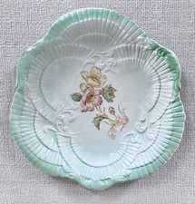 Antique German Scalloped Cabinet Display Dish Unknown Makers Mark 