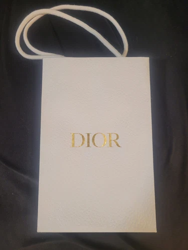 Sac cadeau Dior blanc 26 cm x 20 cm x 8 cm
