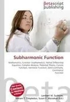 Lambert M. Surhone (U. A.) | Subharmonic Function | Taschenbuch | Englisch
