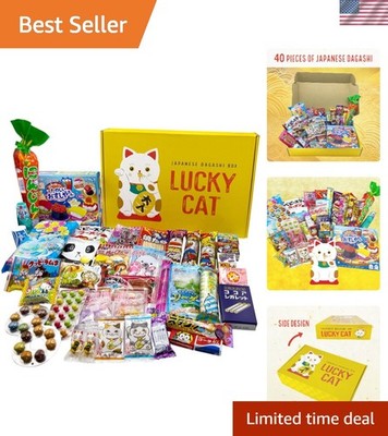 40-Piece Assortment of Traditional Japanese 'DAGASHI' Snacks - Ideal for Sharing