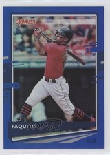 2020 Panini Donruss Nickname Variation Holo Blue Francisco Lindor (Paquito) uk2