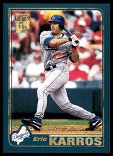 Eric Karros 2001 Topps #455 Dodgers MLB READ FREE SHIPPING AutographDen