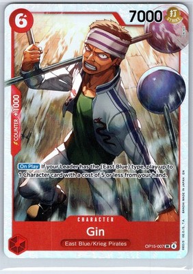 Gin OP15-007 Super Rare Adventure on Kami's Island One Piece Foil Near Mint