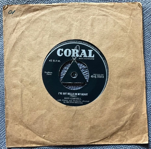 DON CORNELL - I’VE GOT BELLS IN MY HEART rare UK 1958 / ROCK ’N’ ROLL / VG++ !!!