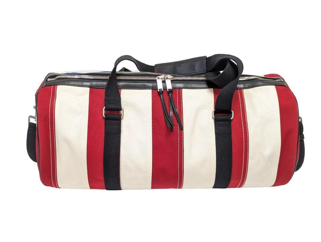 Saint Laurent Borsone in tela trapuntato con motivo bandiera 