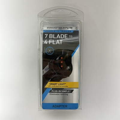 #ad NEW Hopkins LED Smart Test Trailer Adapter 7 Blade to 4 Flat Wiring #47345 $7.97