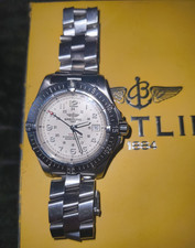 Breitling Colt A74380 Quartz 38mm White Dial SS Bracelet 500m Box Papers