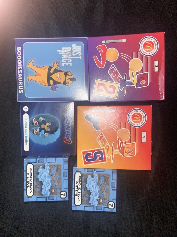 McDonald’s Toys Various Sets Sonic,Minecraft,Just Dance 