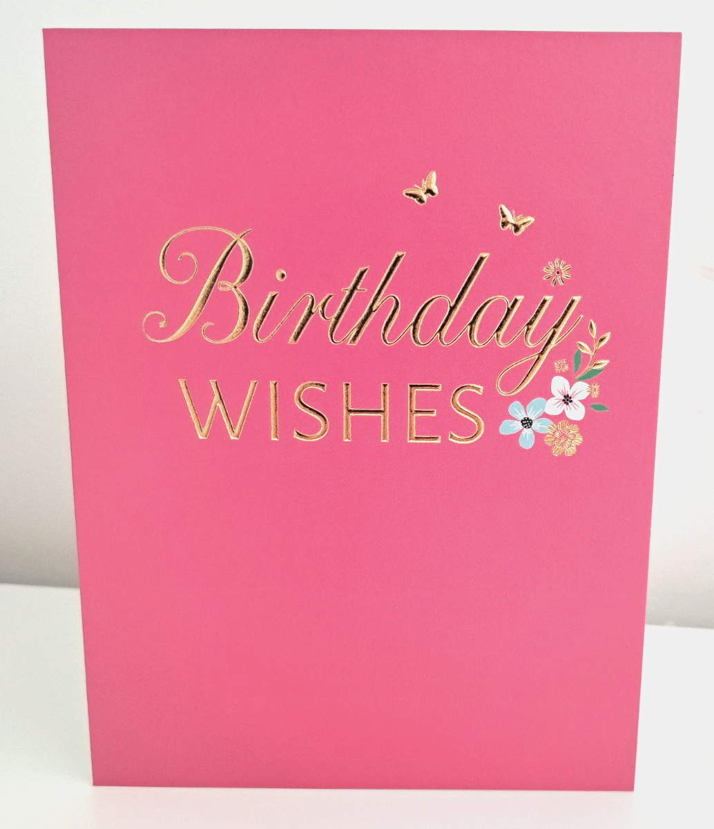 Female Birthday Wishes Card. 19x13cm