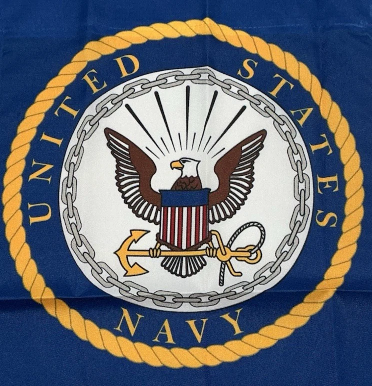 Bandera de jardín patriótico veterano de la Marina de los Estados Unidos poliéster de doble cara 12”x18” NUEVA Foto 2 de 4