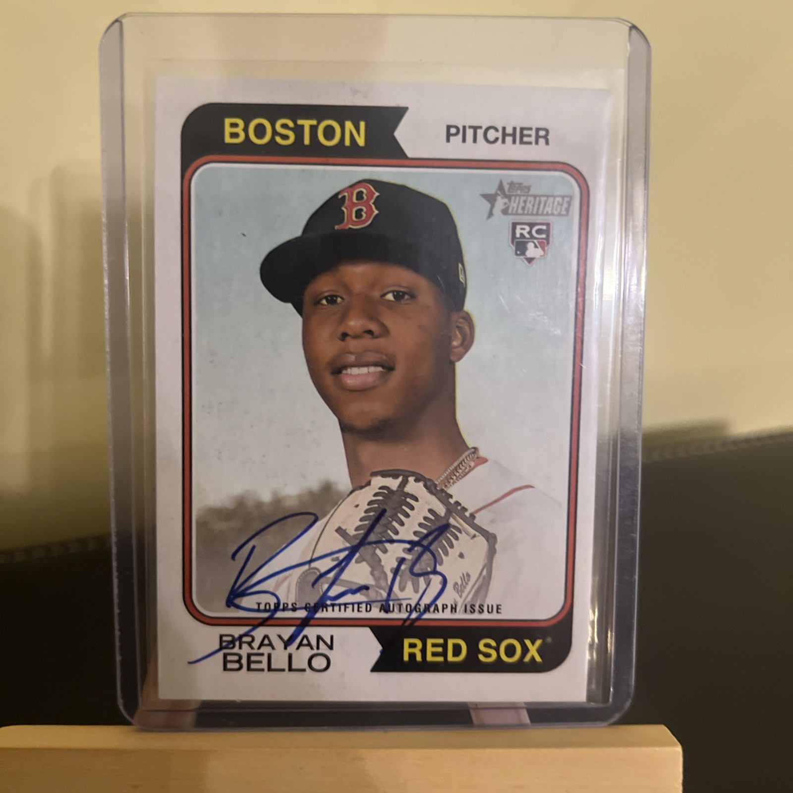 2023 Topps Heritage - Real One Autographs Brayan Bello #ROA-BBO (AU, RC)
