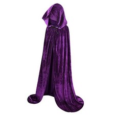 Cloak with Hood - Witch Cape Hooded Cloak for Women Medium Purple